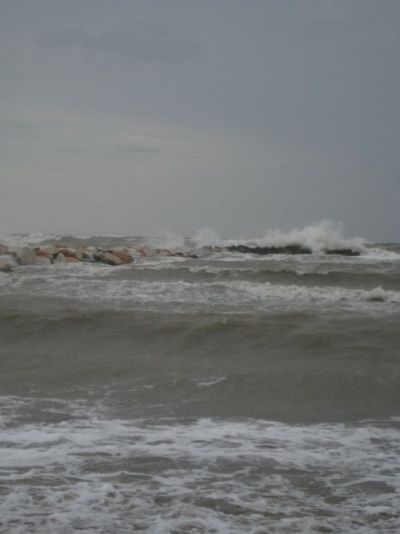 Stürmisches Meer Rimini