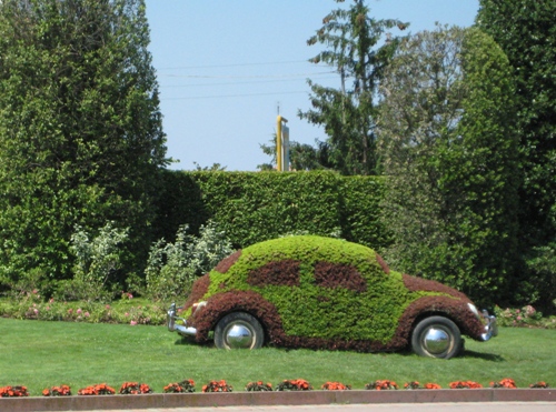 VW Käfer Gartengestaltung