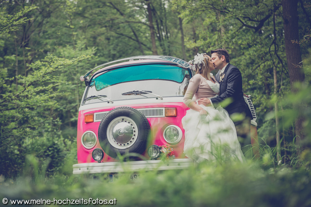 Hochzeitsauto VW T2 Bulli